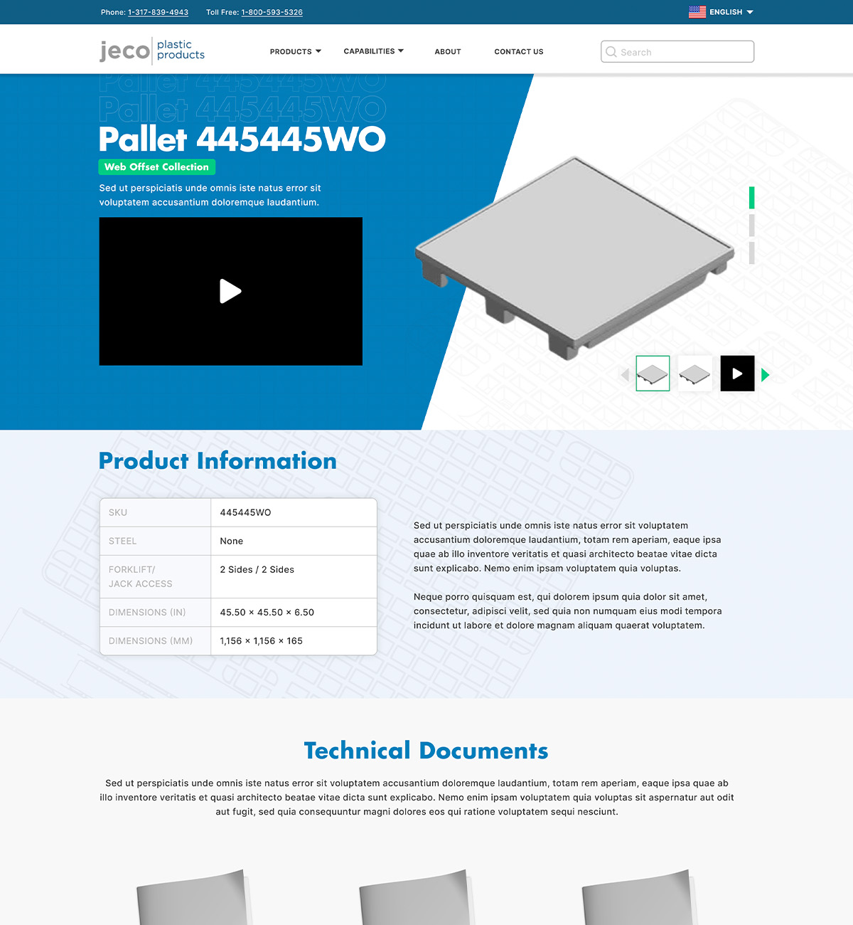 Industrial Landing Page Development