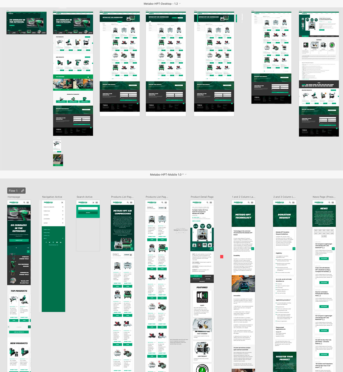 Industrial Landing Page Development